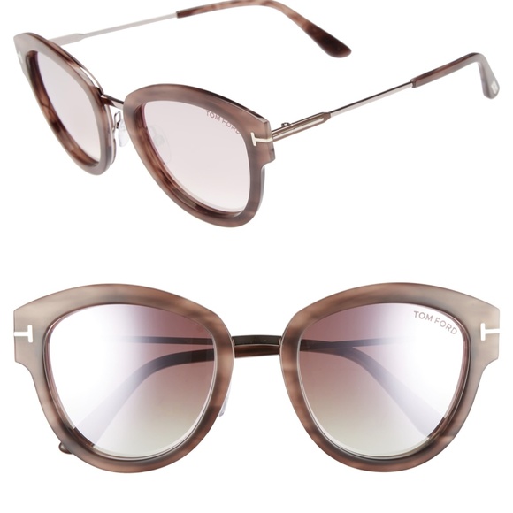 Tom Ford Accessories - New TOM FORD Mia Rounded Havana Sunglasses